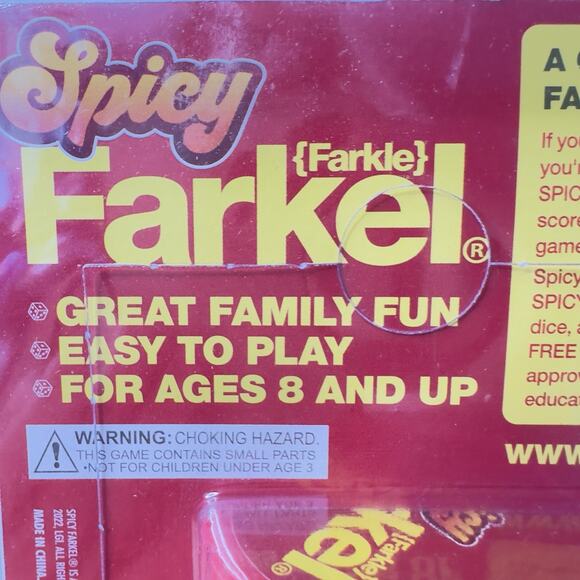 Spicy Farkel, Dice Game, High Stakes, Family Game Night Fun for Kids & Adults - Picture 4 of 5